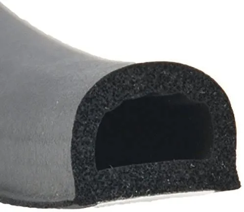 D Seal w/PSA Tape Black - 3/4